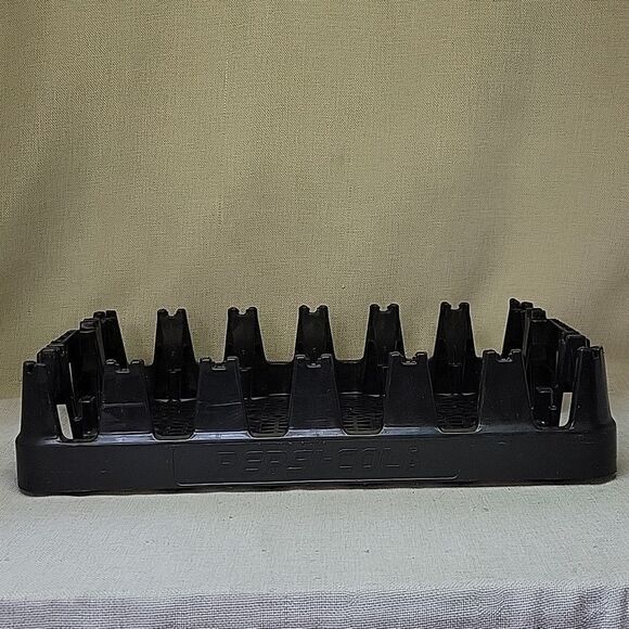 Pepsi-Cola 24 20 oz Bottle STACKABLE Crate Black Plastic Soda Pop 18.5X12". - Picture 1 of 7